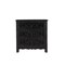 Homeroots Three Piece Black Solid Wood Bedroom Set 636278 - alternate 4