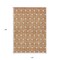Homeroots 10' X 14' Copper And Beige Geometric Washable Indoor Outdoor Area Rug 596020 - alternate 5