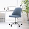 Yssoa Simple Deluxe Armless Office Desk Chair, Modern Cute Swivel Vanity Chair Comfy Home Office Chairs w 3A88HKCHAIROFFICEBLU01 - alternate 1