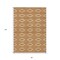 Homeroots 8' X 10' Copper And Ivory Geometric Washable Indoor Outdoor Area Rug 599655 - alternate 2