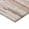 Homeroots 5' X 8' Pink And Beige Striped Washable Indoor Outdoor Area Rug 609049 - alternate 5