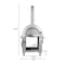 Koolmore 32 in. Outdoor Gas and Wood Fired Pizza Oven in Stainless-Steel KM-OKS-DFPO KM-OKS-DFPO - alternate 6