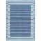 Homeroots 5' X 8' Sky Blue And Denim Blue Striped Washable Indoor Outdoor Area Rug 610505 - alternate 5