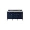 James Martin Vanities Brittany 60'' D Vanity, Victory Blue w/ Ethereal Noctis Silestone Top w/FreePower Wireless Charger 650-V60D-VBL-FENC - alternate 1