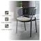 Leisuremod Ervilla Dining Armchair in Black Steel Frame with Black Wicker Back and Beige Seat ECBL-20BL-BG - alternate 4