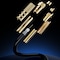Maximm 10ft RG6 Quad Shielded Coaxial Cable with Right Angle Connector, Black RG6-STA-GLD-4S-10FT - alternate 4