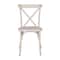 Flash Furniture Advantage White Resin X-Back Chair, PK2 RESXB-WHITE-2 - alternate 5