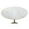 Homeroots 36" Modern White Marble and Burnished Gold Pedestal Bistro Table 394606 - alternate 8