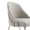 Manhattan Comfort Gracie Dining Chair in Stone and Gold - Set of 2 2-DC100-GST - alternate 4