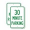 Signmission 30 Minute Parking, 12'' X 18'' 2 Signs, Heavy Gauge Aluminum, 2PK A-1218-2PACK-24427 - alternate 1