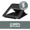 Breyta Laptop Stand, Plastic, Black, 9 lb 100098500 - alternate 2