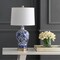 Jonathan Y Jennifer 25.75" Ceramic/Metal LED Table Lamp, Blue/White, 2PK JYL1073A-SET2 - alternate 6
