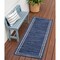 Homeroots 6' Navy Blue And Ivory Indoor Outdoor Runner Rug 545535 - alternate 4