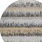 Homeroots 8' Gray Brown And Beige Round Striped Washable Indoor Outdoor Area Rug 598354 - alternate 3