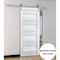 Sartodoors Sturdy Barn Door Frosted Glass White 18x84 Solid Core Modern Interior VEREGIO7455BD-S-WS-1884 - alternate 1