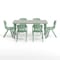 Flash Furniture 7 PC Plastic Activity Table and 6 Chairs Set, 10.5 inSeat Height-Sage YU-YCY-060-0036-RECT-TBL-SAGE-GG - alternate 6