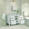 James Martin Vanities Myrrin 48in Vanity, Bright White w/ 3 CM Eternal Jasmine Pearl Silestone Top 485-V48-BW-FEJP - alternate 4