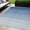 Homeroots 5' X 8' Blue And Gray Ombre Washable Indoor Outdoor Area Rug 595800 - alternate 1