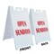 Signmission Open Sundays, A-Frame & 2 Decals Installed, Heavy-Duty Plastic Frame SBHD-D-2436-Open Sundays - alternate 4