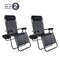 Lavish Home Zero Gravity Chairs with Table and Holders, Black Recliners, Set of 2 80-ANTIG-3 - alternate 5