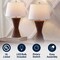 Jonathan Y Laura 27" Coastal Designer Woven Rattan/Metal Wicker Hourglass LED Table Lamp, Dark Brown, 2PK JYL4048B-SET2 - alternate 4