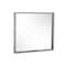 Homeroots 34" Gray Faux Concrete Framed Accent Mirror 510880 - alternate 2