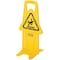 Rubbermaid Commercial Floor Safety Sign, Caution, Eng/Sp/Fr, 25 in H, 13 in W, Polypropylene, Rectangle, FG9S0900YEL FG9S0900YEL - alternate 1
