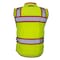 Dome75 Hi-Vis Heavy Duty Safety Vest MD Class ANSI/ISEA 107-2020 Class 2 , Reinforced Front Zipper 1 OV6124 - alternate 4