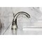 Kingston Brass Widespread Bathroom Faucet with Knurled Handle and Brass Pop-Up, Polished Nickel KS2966KNL - alternate 4