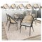 Leisuremod Urbane Collection Modern Dining Chair With Wicker back in Light Grey UC21WLGR - alternate 3