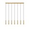 Z-Lite Stari 7-Light Linear Chandelier, 4.75 in W, Modern Gold 1956P-7L-MGLD - alternate 4