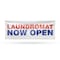 Signmission Laundromat Now Open, 48 Inch x 120 Inch, Vinyl Banner B-120-30724 - alternate 1