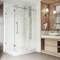 Vigo 36 in. L x 48 in. W x 79 in. H Frameless Sliding Shower Enclosure Kit in Stainless Steel VG6051STCL48WR - alternate 4