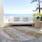 Homeroots 8' Beige Brown And Gray Round Abstract Washable Indoor Outdoor Area Rug 605975 - alternate 7