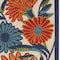 Homeroots 10' Ivory Blue And Orange Floral Indoor Outdoor Runner Rug 545033 - alternate 5