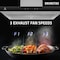 Anzzi 36-Inch 600 CFM 3-Speed Stainless Steel Wall Mount Convertible Residential Range Hood RH-AZ0190PSS - alternate 7