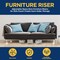 Lifemaster Furniture Riser Set, Non-Slip Design for Bed, Chair, Sofa, Desk, White, 4PK LMBEDWHT4 - alternate 5
