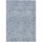 Homeroots 9' X 12' Denim Blue And Ivory Abstract Washable Indoor Outdoor Area Rug 599710 - alternate 3
