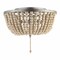 Jonathan Y Allison 15" 3-Light Shabby Chic Farmhouse Wood Beaded/Metal LED Flush Mount, Antique Silver/Cream JYL9019C - alternate 4