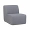 Deko Living Gray Compressed Foam Armless Sectional Sofa Chair CIF50017ACH - alternate 3
