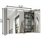 Basicwise Cabinet, Silver, 25.5 in H, 35.25 in W QI004700.SL - alternate 5