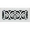 Sierra Grates 4 in. H X 14 in. W Powder Coat Steel, White Floor Register VIC414-WHT - alternate 1