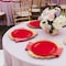 Smarty Had A Party 10.25" Solid Red Holiday Round Disposable Plastic Dinner Plates (120 Plates), 120PK 110R-CASE - alternate 1