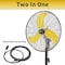 Edendirect 30 in. 3 Speeds Pedestal Fan in Yellow with IP44 Enclosure 1/3 HP Motor, Detachable Mist Spray Kit IR-FANP30WM - alternate 3