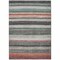 Homeroots 8' X 10' Pale Aqua Copper And Taupe Striped Washable Indoor Outdoor Area Rug 618265 - alternate 3
