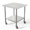 Koolmore 30'' x 30'' 18-Gauge 304 Stainless Steel Commercial Work Table with Casters CT3030-18C - alternate 6