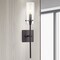 Jonathan Y Cato 4.5" 1-Light Bohemian Farmhouse Iron/Glass LED Vanity, Oil Rubbed Bronze/Clear JYL7805A - alternate 3
