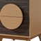 Homeroots Set of Two 21" Oak And Dark Brown Solid Wood Square Two Drawer Nightstands, 2PK 712105 - alternate 3