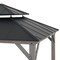 Sunjoy 12x20 ft. Wood Gazebo, Outdoor Patio Aluminum Hardtop Gazebo, Black A102032651 - alternate 4