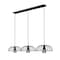 Z-Lite Valencia Matte Black 3 Light Linear Chandelier 623P16-3L-MB - alternate 5